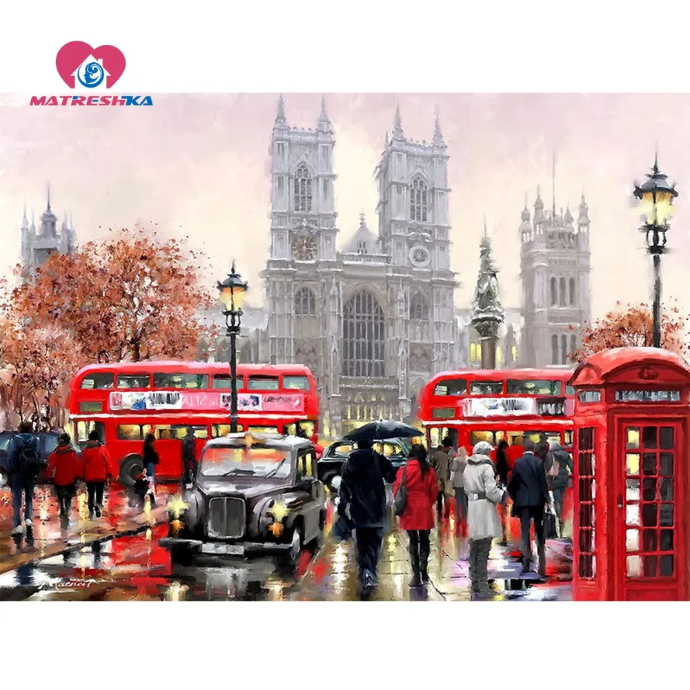 

Diamond embroidery landscapes street 5d diy diamond painting Cross Stitch Sets hobi foamiran household products Hobby crafts