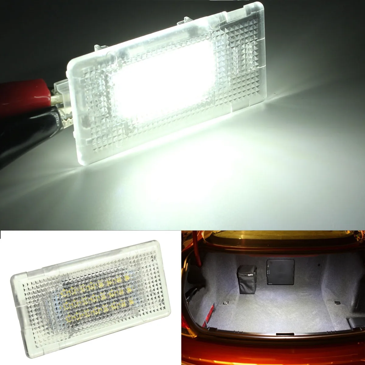 

24 LED Interior Light Footwell Luggage Trunk Boot Glove Box Lamp For BMW E90 E92 E66 E61