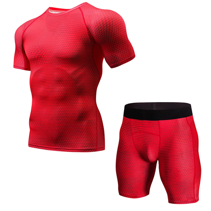 

High Quality Compression Men's Sport Suits Quick Dry Running sets Clothes Sports Joggers Training Gym Fitness Tracksuits Running