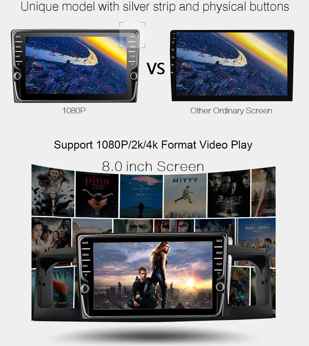 Discount FUNROVER IPS Screen Android 8.0 car multimedia player dvd GPS auto Radio for toyota Corolla E120 e 120 BYD F3 WIFI stereo DSP 4G 11