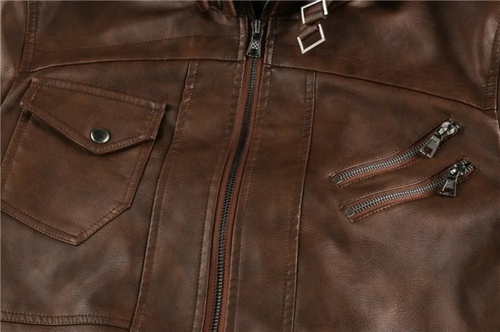 Новая мужская демисезонная мотоциклетная куртка из искусственной кожи Военная куртка-бомбер Тонкая Повседневная куртка ветрозащитная