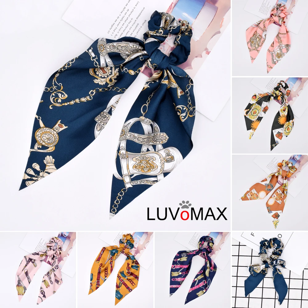 

Bohemia Ethnic Turban Ribbon Poker Hair Ties Elastic Hair Bows Scrunchie Belt Tassel Hair Ties For Girls Scarf Hair Accessories