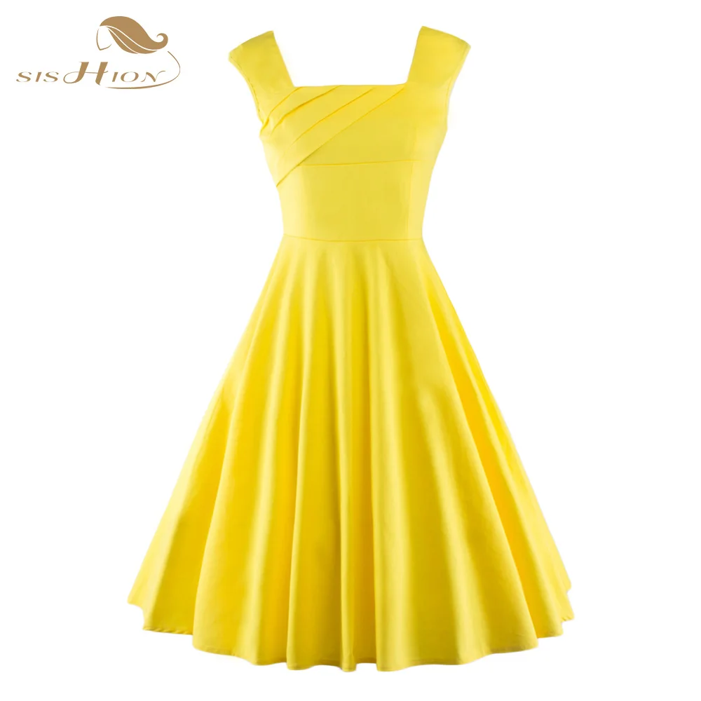 Vintage 50s Yellow Dresses
