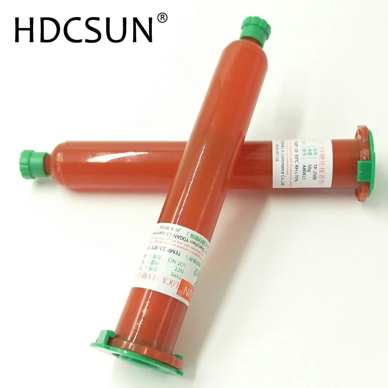 Новое поступление 1 шт. HDCSUN 50 г фотоклей UV жидкий оптический прозрачный клей tp 2500