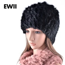 Модная зимняя шапка женская шапка кролика Рекс и шарф воротник двойного назначения шапки для женщин