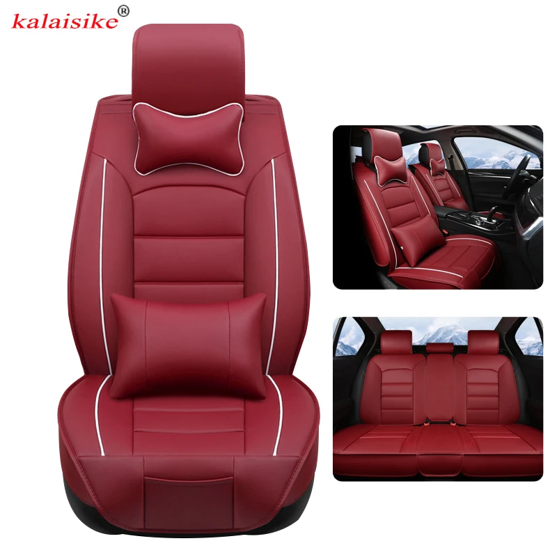 kalaisike leather Universal Car Seat Covers for Dodge all models journey caravan caliber