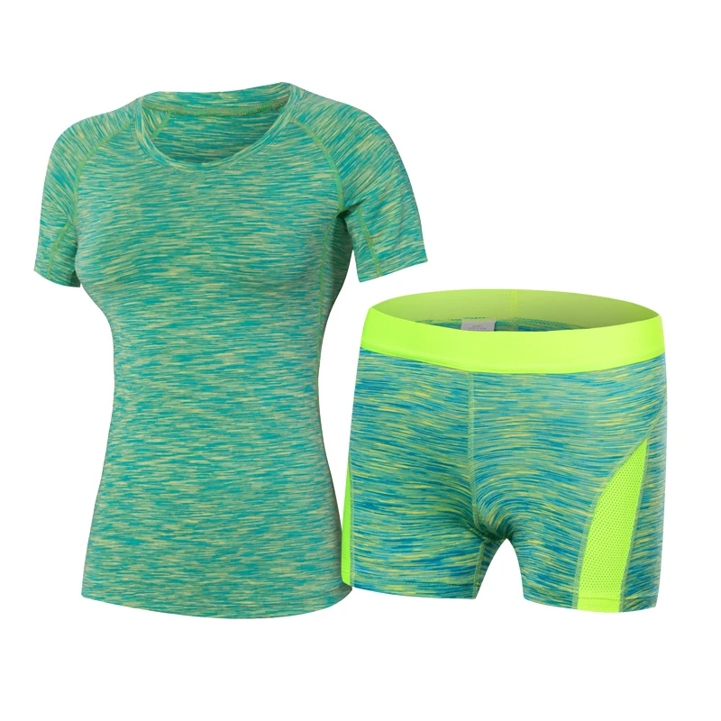 

YD 2019 New Fitness Sport Suit Women Wick Workout Gym Clothes Shorts Running Compression Tights Sport Vest Tracksuit Running