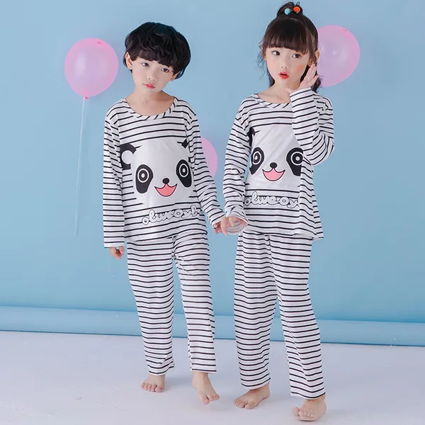 В году, весенне-осенний детский набор одежды принцессы от 2 до 12 лет мальчики девочки топы и брюки хлопок пижамы дети мультфильм пижамы - Цвет: style  21