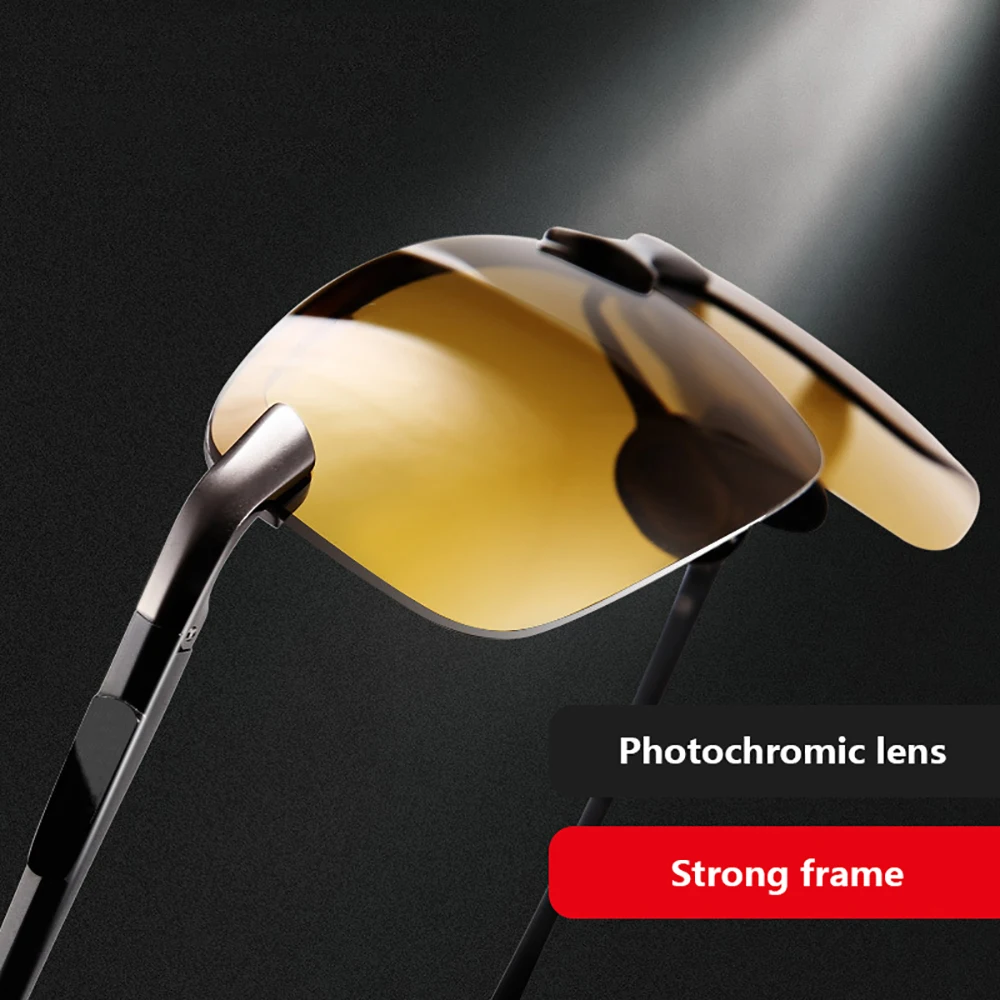 2018 Night Vision Glasses Polarized Sunglasses Men Fashion Night Vision Driving Sunglass Sun Glasses Male Eyewear Day and Night