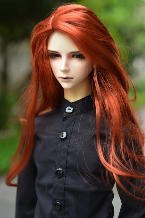 Бесплатная доставка 1/3 8 9 &quotBJD парик Супер кукла модный стиль длинный мохеровый
