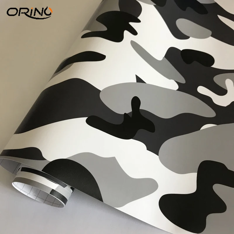 Black White Vinyl Film Wrap-4