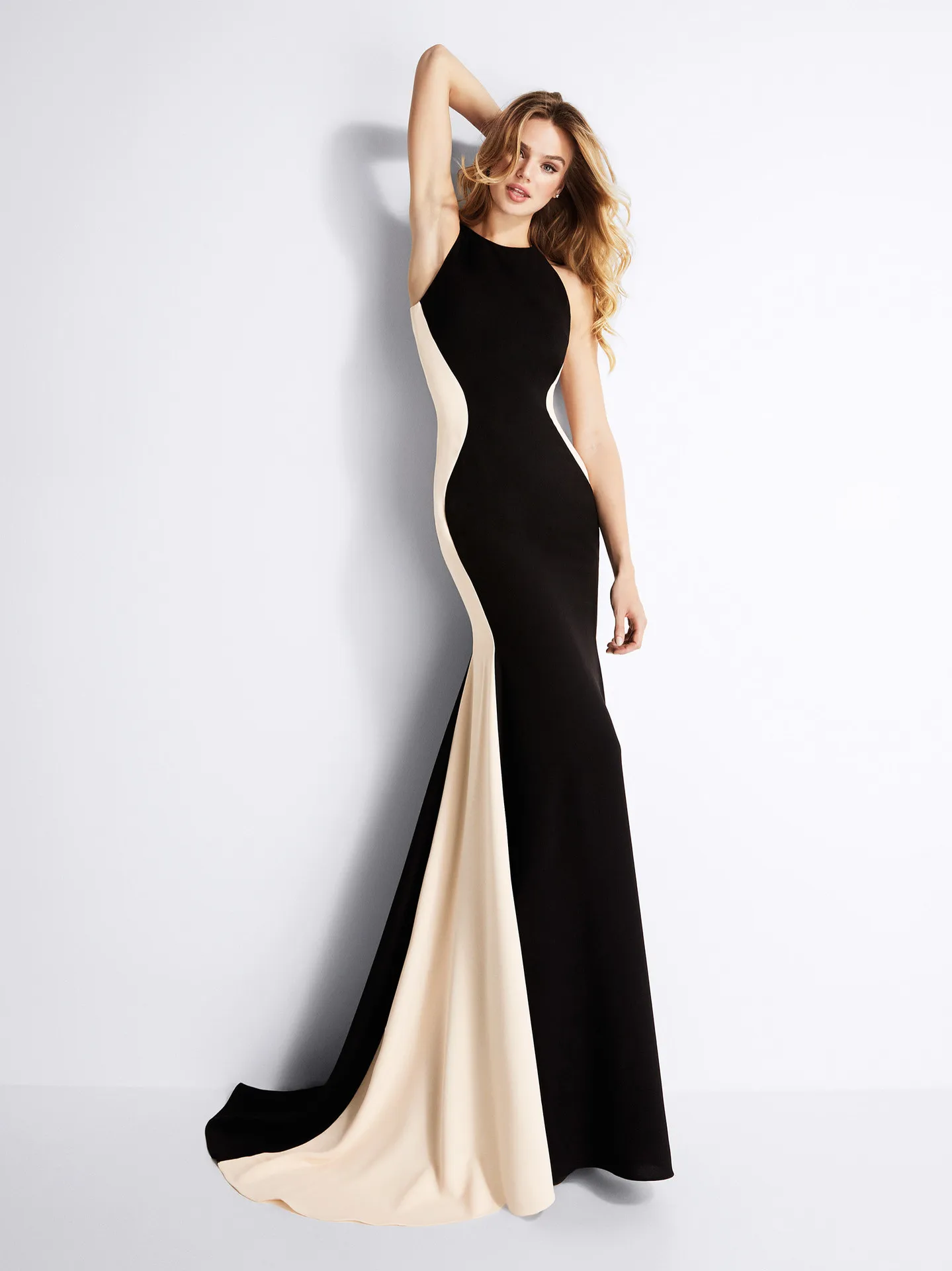 

Elegant Patchwork Hip Package Women Maxi Dress Robe Halter Tights Slim Long Dresses Formal Evening Party Lady Vestidos De Fiesta