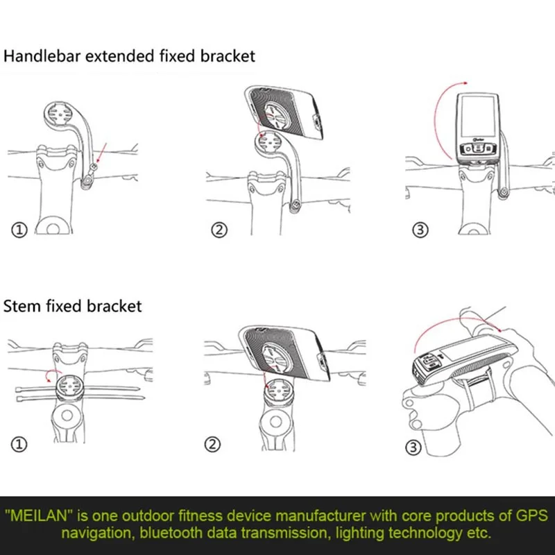 Держатель для велосипедного компьютера, держатели для велосипедов, подставка для спидометра Meilan C2(без велосипедного компьютера