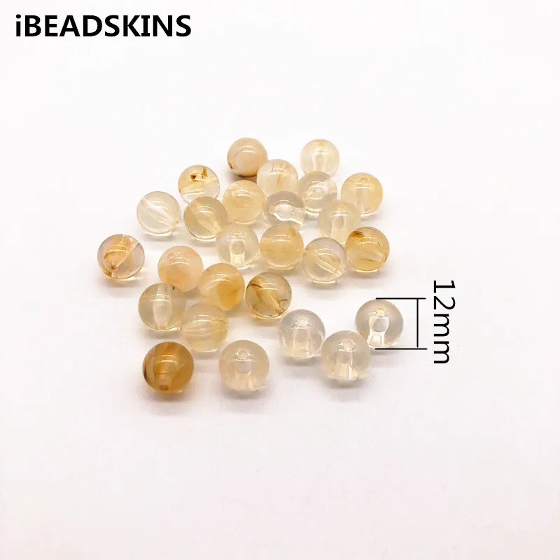

New arrival 12mm 500pcs light brown clear Acrylic round shape beads for earrings accessories/Earring parts/ jewelry DIY