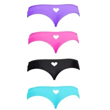 Женские летние бикини с низкой талией, трусики-стринги, милые однотонные карамельные цвета, купальный костюм, трусы, открытые, в форме сердца, для плавания, нейлон