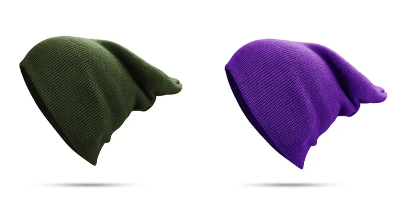 Зимняя шапка для мужчин и женщин Skullies Beanies теплая шапка унисекс эластичные вязаные шапки одноцветные вязаные розовые зеленые головные уборы для девочек