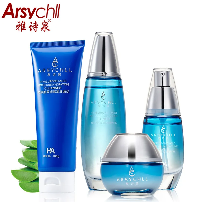 Hyaluronic Acid Face Care Sets 4pcs Whitening Moisturizing Hydrating Anti Aging Wrinkle Acne Treatment Repair Beauty Skin Care Hyaluronic Acid Face Care Sets 4pcs Whitening Moisturizing Hydrating Anti Aging Wrinkle Acne Treatment Repair Beauty Skin Care