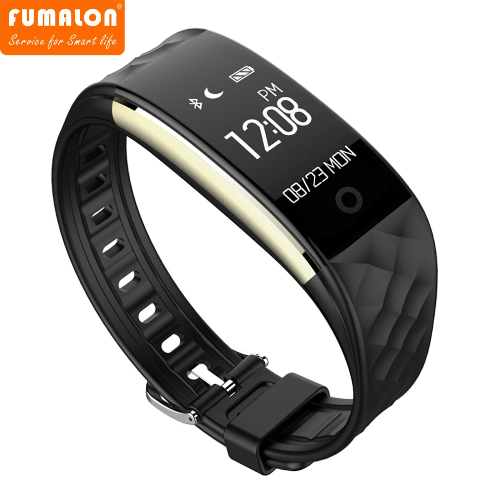 S2 Fitness Tracker IP67 Waterproof Smart Band Real Time Heart Rate Wristband For Android 4 3