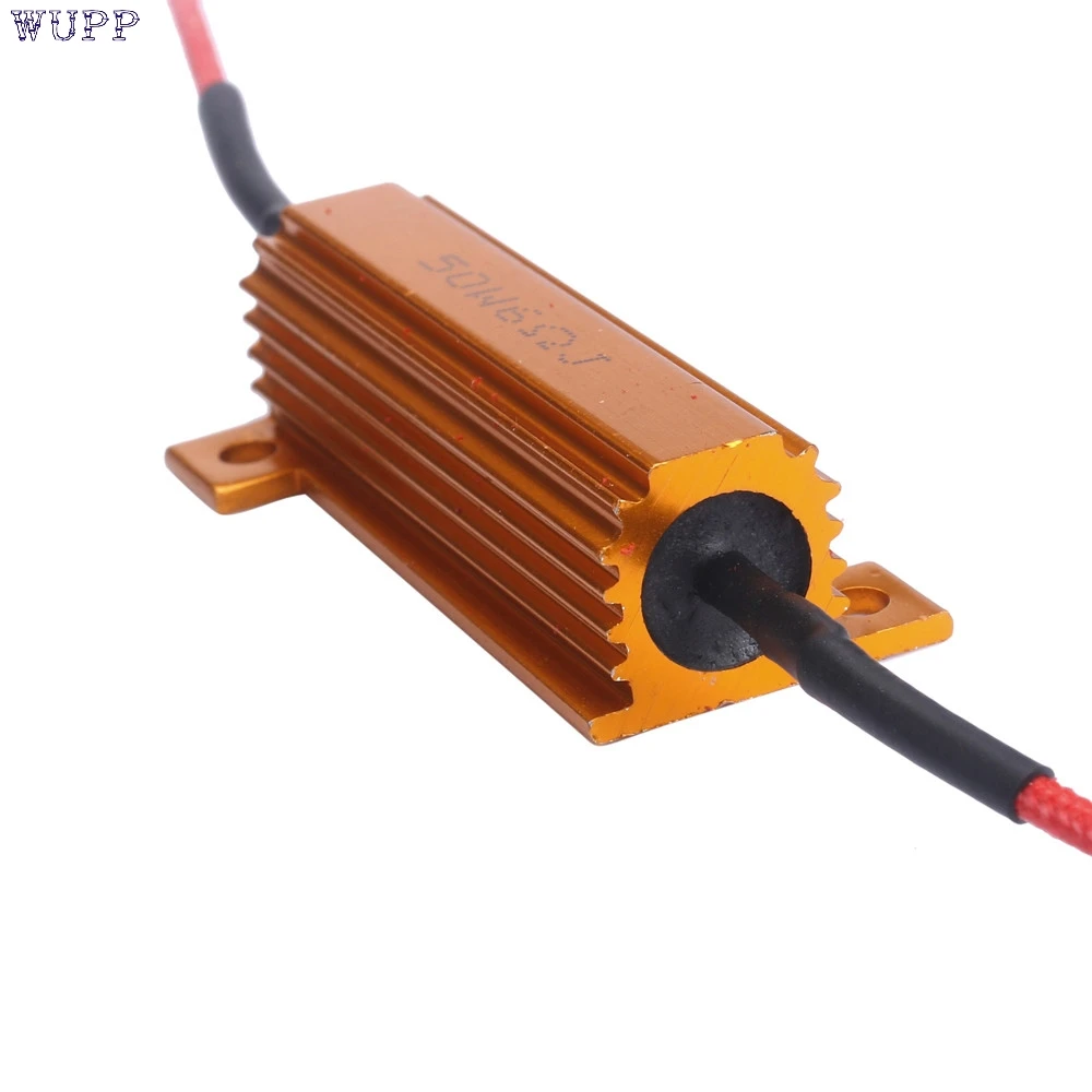 

Cls 50W 6Ohm Car LED DRL Fog Turn Singal Load Resistor for Fix LED Bulb July 19 5lower