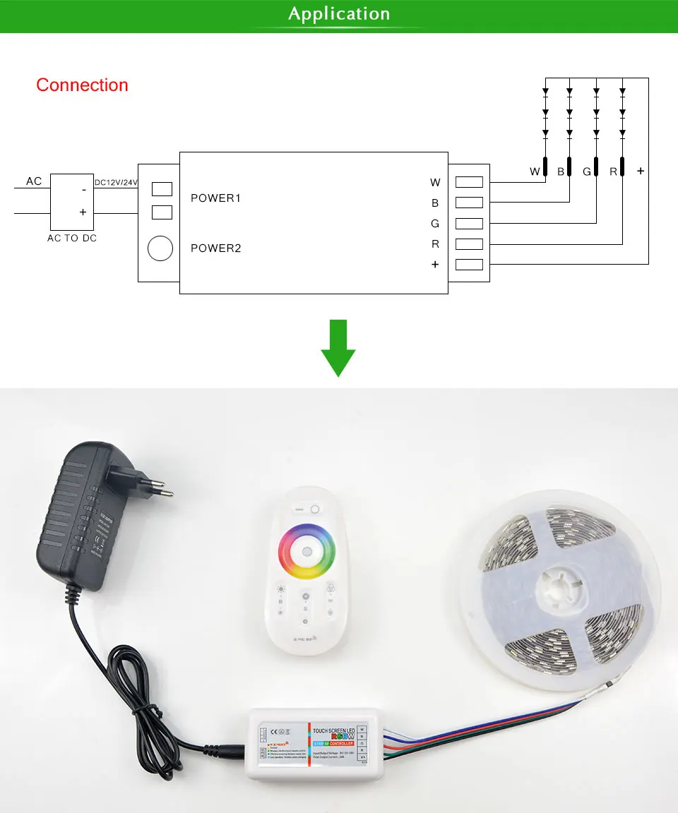 RGBWW RGW светодиодный светильник с пультом дистанционного управления 12 В 40Key ИК-пульт дистанционного управления беспроводной RF сенсорный контроллер 5Pin разъем для 5050 ленточная лампа