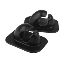 2 pièces PVC Kayak Paddle crochets rame support Patch Clips pour bateau gonflable bateau de pêche dériveur Kayak canoë remplacement noir