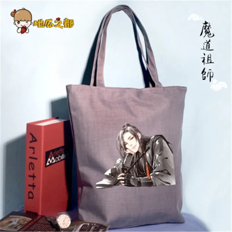 New Japan Anime Grandmaster of Demonic Cultivation Shoulder Bag Handbag Canvas Bag Storage Bag Gifts - Цвет: 08