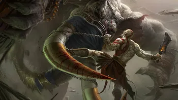 

Free Ship Custom Game God of War Canvas Poster Nice Home/Bedroom Decor Well Design 3D Game Wall Sticker Wallpaper PN-408#