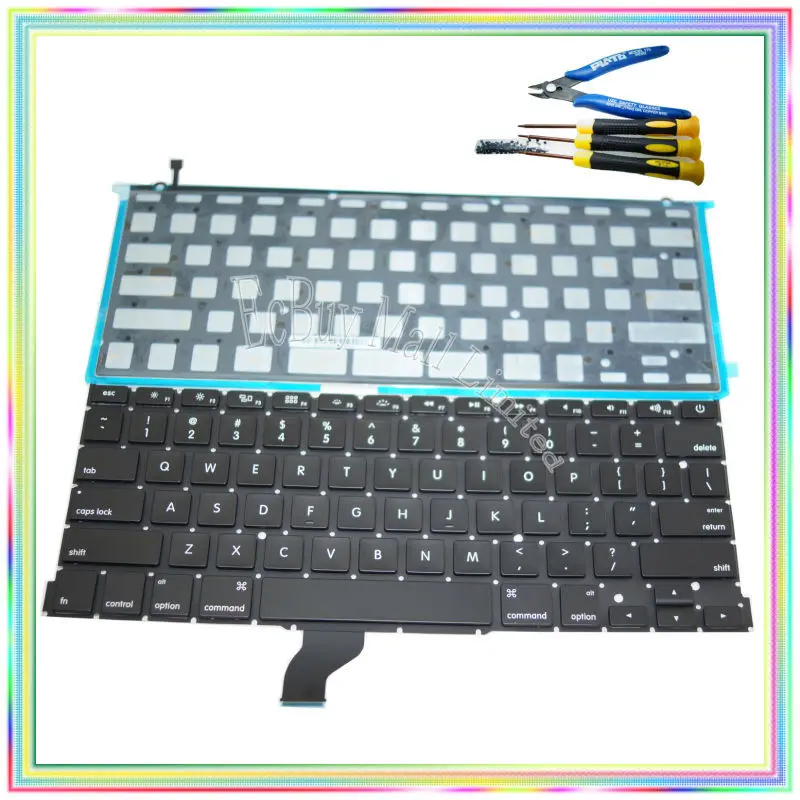

Brand new US Keyboard with Backlight & keyboard screws & screwdriver tools for Macbook Retina 13.3" A1502 2013 2014 Years