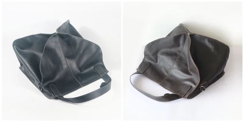 Натуральная кожа, модная сумка, сумки через плечо для женщин, Геометрическая большая сумка на плечо, Женская Роскошная брендовая кожаная сумка