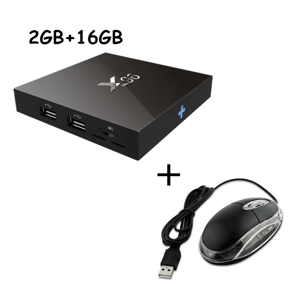 X96 Android tv Box Amlogic S905X четырехъядерный 1G/8G или 2G/16G Android 6,0 Smart tv Box H.265 4K* 2K 2,4G Wifi HDMI 2,0 медиаплеер - Цвет: Красный