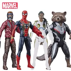 30 см Marvel Мстители эндгейм стражи Галактики Человек-паук Валькирия звезда-Лорд ракета енот фигурка игрушки для детей