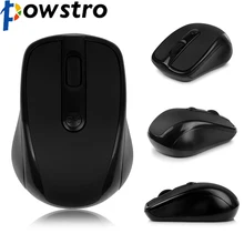 POWSTRO K мини маленькая USB Беспроводная мышь оптическая 1000 dpi беспроводная мышь с usb-ключом для планшета, ноутбука, ПК
