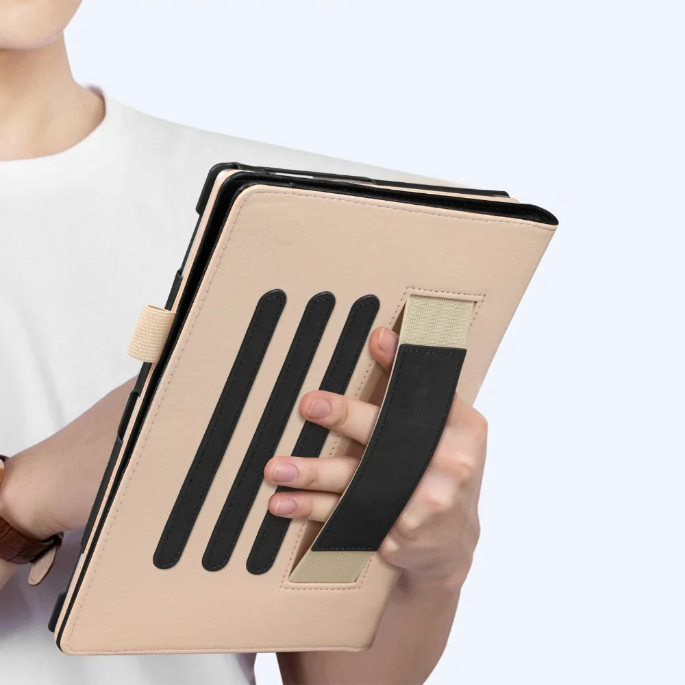 Роскошный кожаный чехол-пудра с витамином Е-подставкой для lenovo TAB 4 10 Plus TB-X704N \ F 360 градусов защитный смарт-чехол