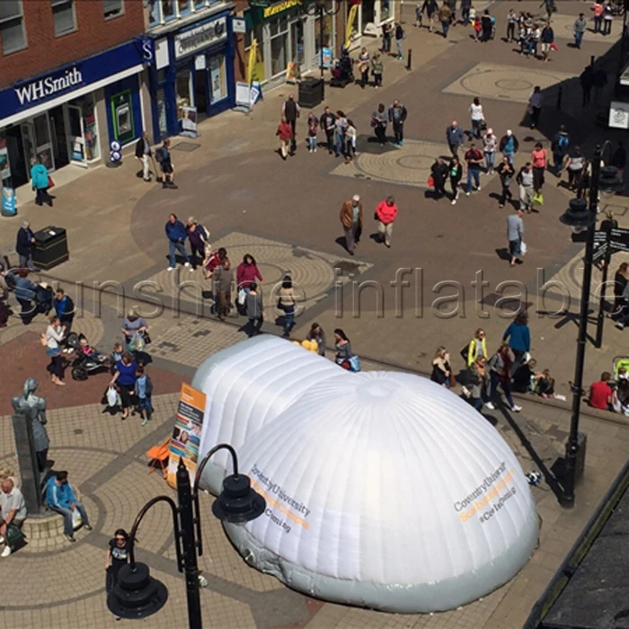 Hot event party trade show inflatable tent, inflatable air dome tent with inner colorful lighting