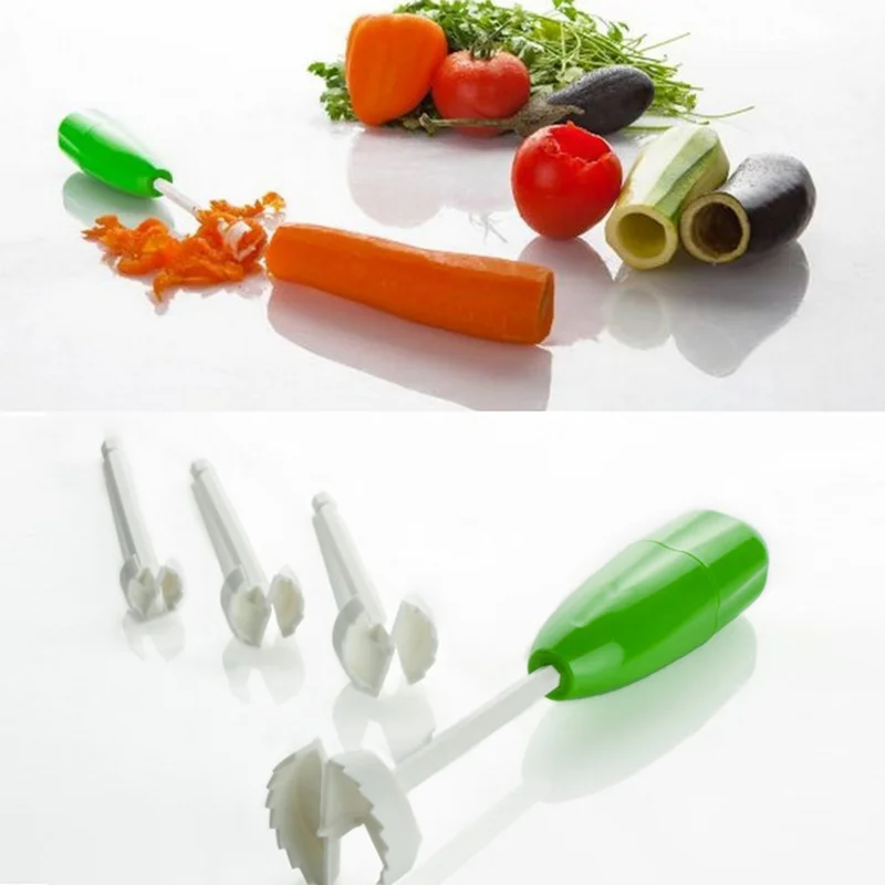 Кухонный инструмент разного размера 4 шт./компл. спиральная овощерезка спирализатор инструмент для наполнения мяса пластиковый томатный Баклажан резак