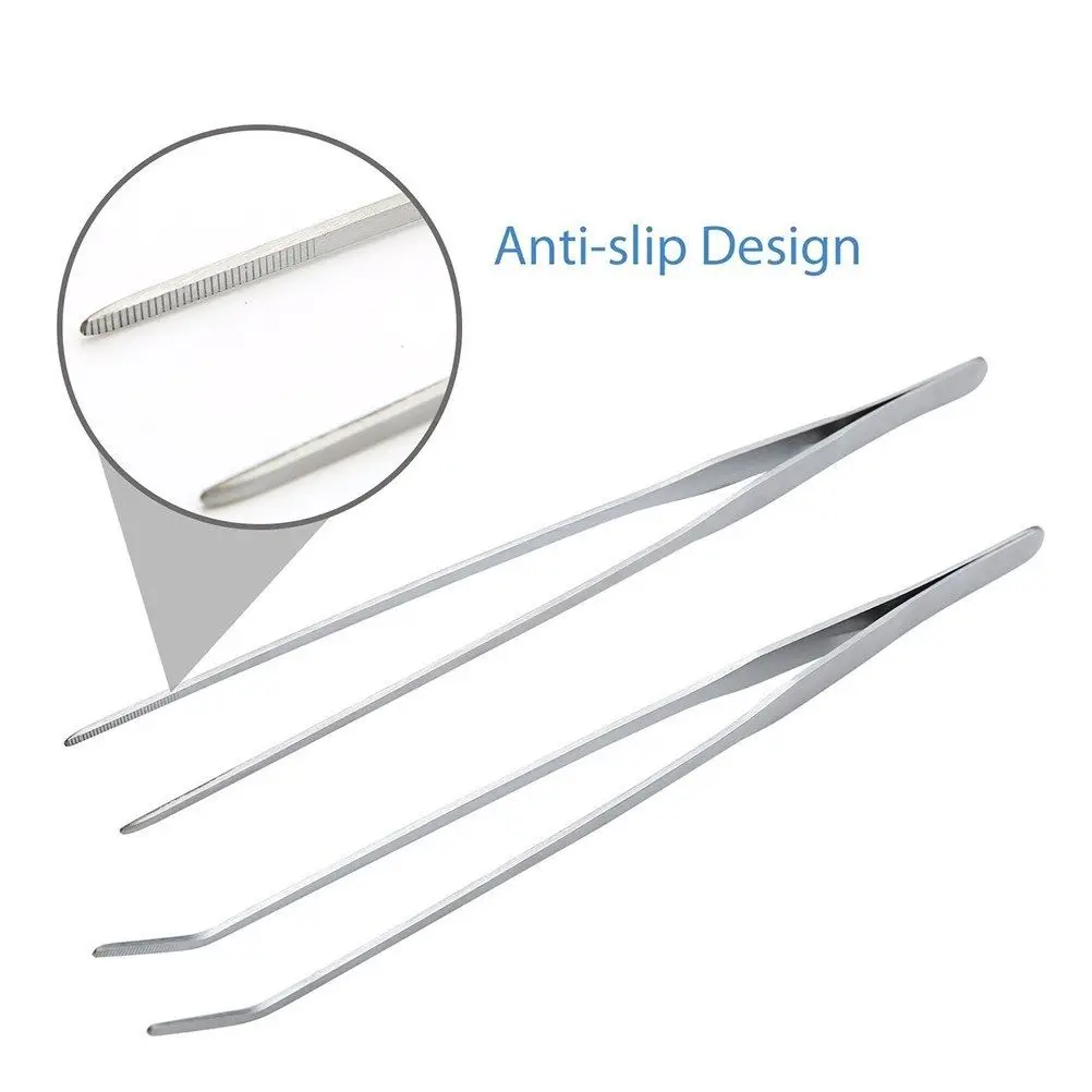3/5Pcs Aquarium Tools Kit Aquascaping Tank Aquatic Plant High Quality Tweezers Scissors Stainless Steel Maintenance Tool
