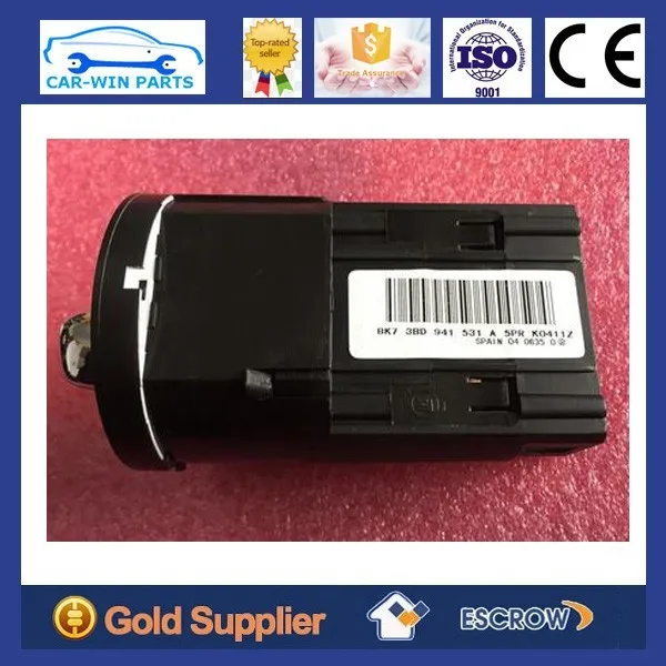 INTERRUTTORE COMANDO LUCI foglight foglamp switch FOR  VW GOLF JETTA MK4 Passat 3B2 3B3 Polo 6n2 9N lupo 3BD941531 3BD 941 531 (1)