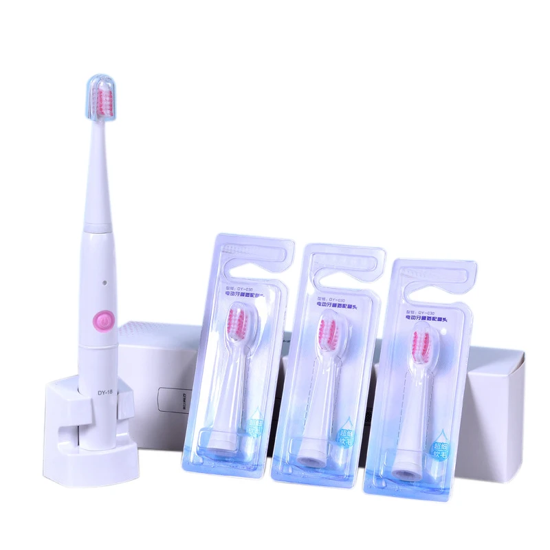 

Dy18 Electric Toothbrush Sonic Adult Inductive Charging Toothbrush Holder with 4 Replacement Brush Head Body Waterproof Intell