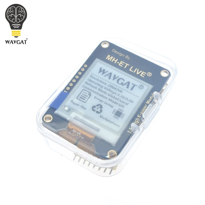 Best WAVGAT 1.54 Inch Epaper Module E paper E Ink EInk Display Screen SPI Support Global Part For Arduino UNO STM raspberry pi ESP32