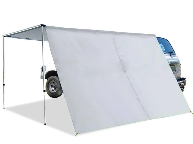 GRNTAMN Outdoor 2x3m 2.5x3m Side Tent Awning with 3m Extend for Car for Roof Top Tent, Color Khaki