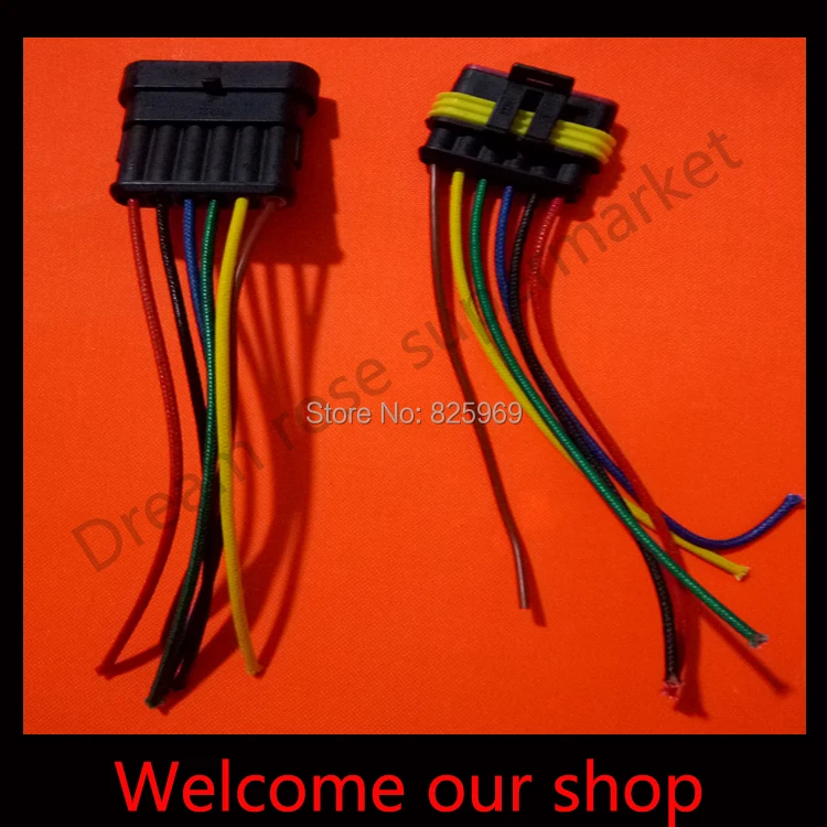 

5 sets DJ7051-1.5 6Pin car connector with 10cm wire ,car oxygen sensor plug,Car waterproof electrical connector for car ect.
