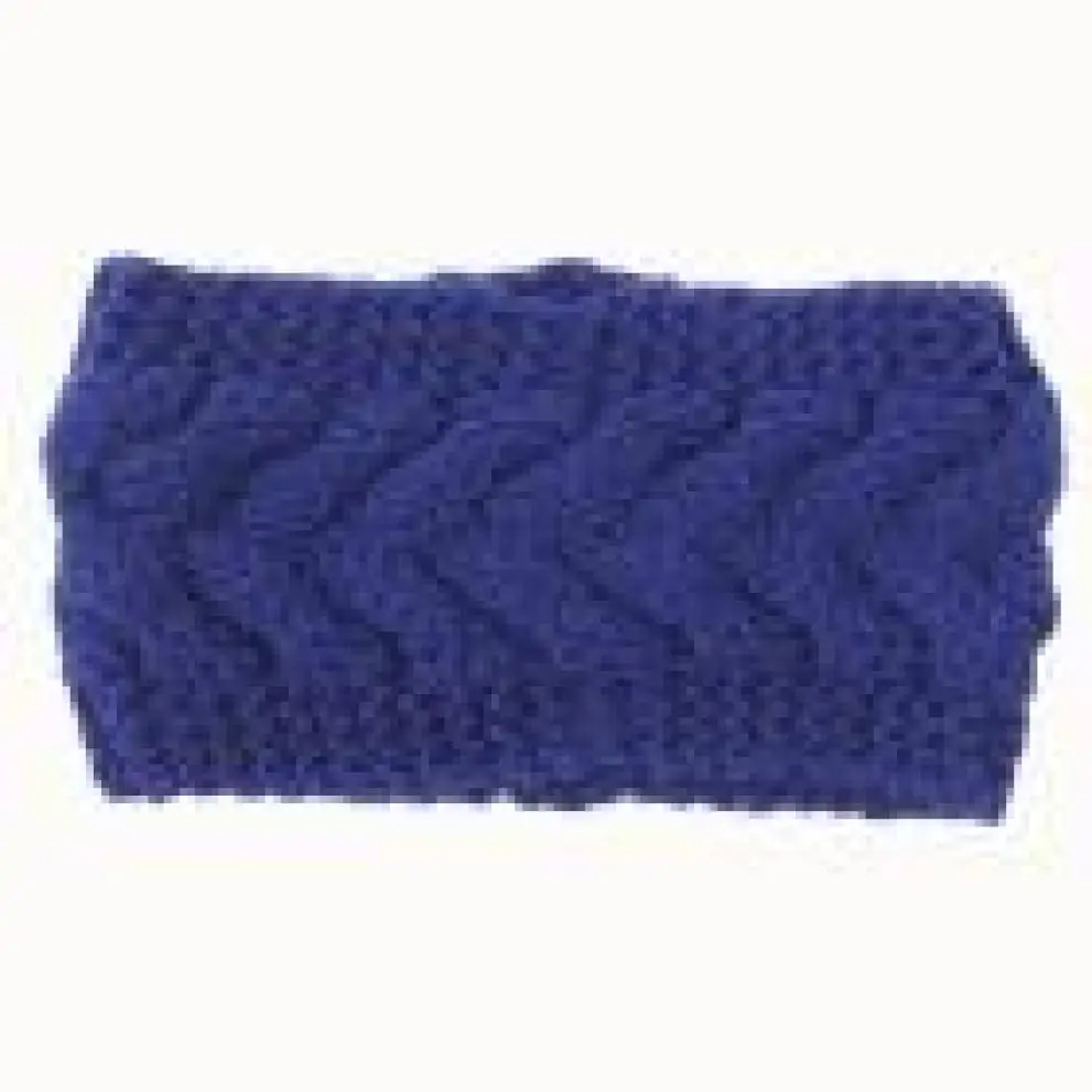 1 шт. Женский вязаный бантик вязаный Тюрбан повязка для волос зимняя теплая повязка на голову аксессуары для волос - Цвет: Blue