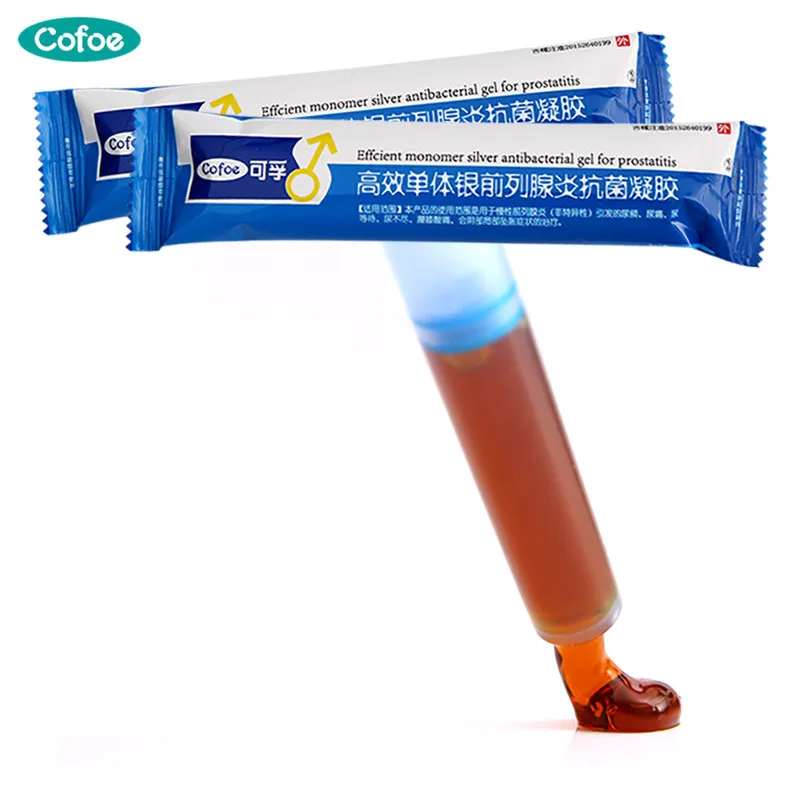 Cofoe Prostate Ointment Gel Silver Antibacterial Gel Cure Chronic Prostatitis Andrology Frequent Urination Health Care for Man