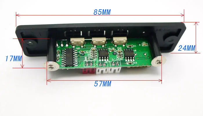 Серебряный Цвет DC5V MP3 декодер доска встроенный 3 Вт усилитель с пультом дистанционного управления Поддержка SD карты USB плеер 5 в 3 Вт декодер доска