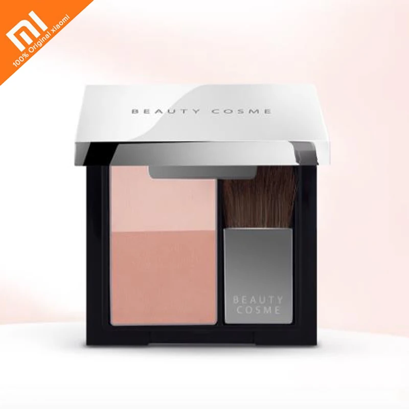 Xiaomi mijia beauty cosme Румяна натуральный розовый, двухцветный дизайн с подходящей кистью для xiaomi beautiful life