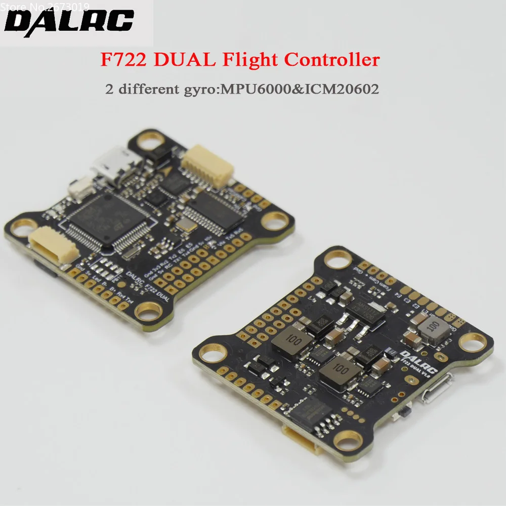 DALRC F722 DUAL STM32F722RGT6 Flight Controller Built in OSD BEC 5V 12A F7 Flight Control MCU6000