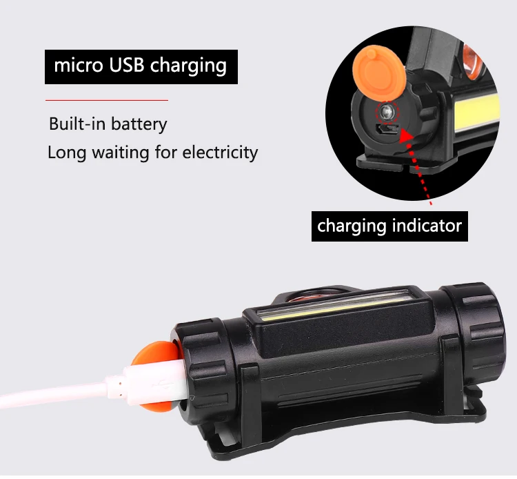 Супер яркий светодиодный налобный фонарь на открытом воздухе для кемпинга портативный Q5+ COB с магнитом светодиодный налобный фонарь USB зарядка встроенный фонарик 18650