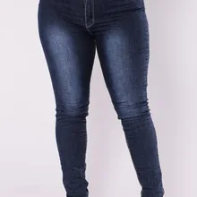 Обтягивающие Брюки-карандаш, повседневные облегающие Женские брюки размера плюс XXL-7XL, новые хлопковые джинсы со средней посадкой, быстрая