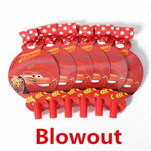 Cars McQueen Kid Birthday Party Tableware Decoration Hat Mask Horn Plate Blowout 