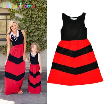 

Mother Daughter Matching Dresses Summer Women Girls Clothes Family Outfits Kids Baby Outwear Children Girls Clothing casual A195